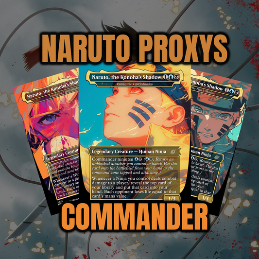 MTG Proxy de Magic: The Gathering Yuriko, the Tiger's Shadow – Uzumaki Naruto (Naruto Shippuden) | 5 Artes Exclusivas a Elegir